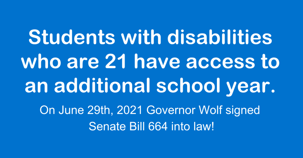 Text to promote signed bill that allows those 21 years of age to take an additional year of school due to COVID.