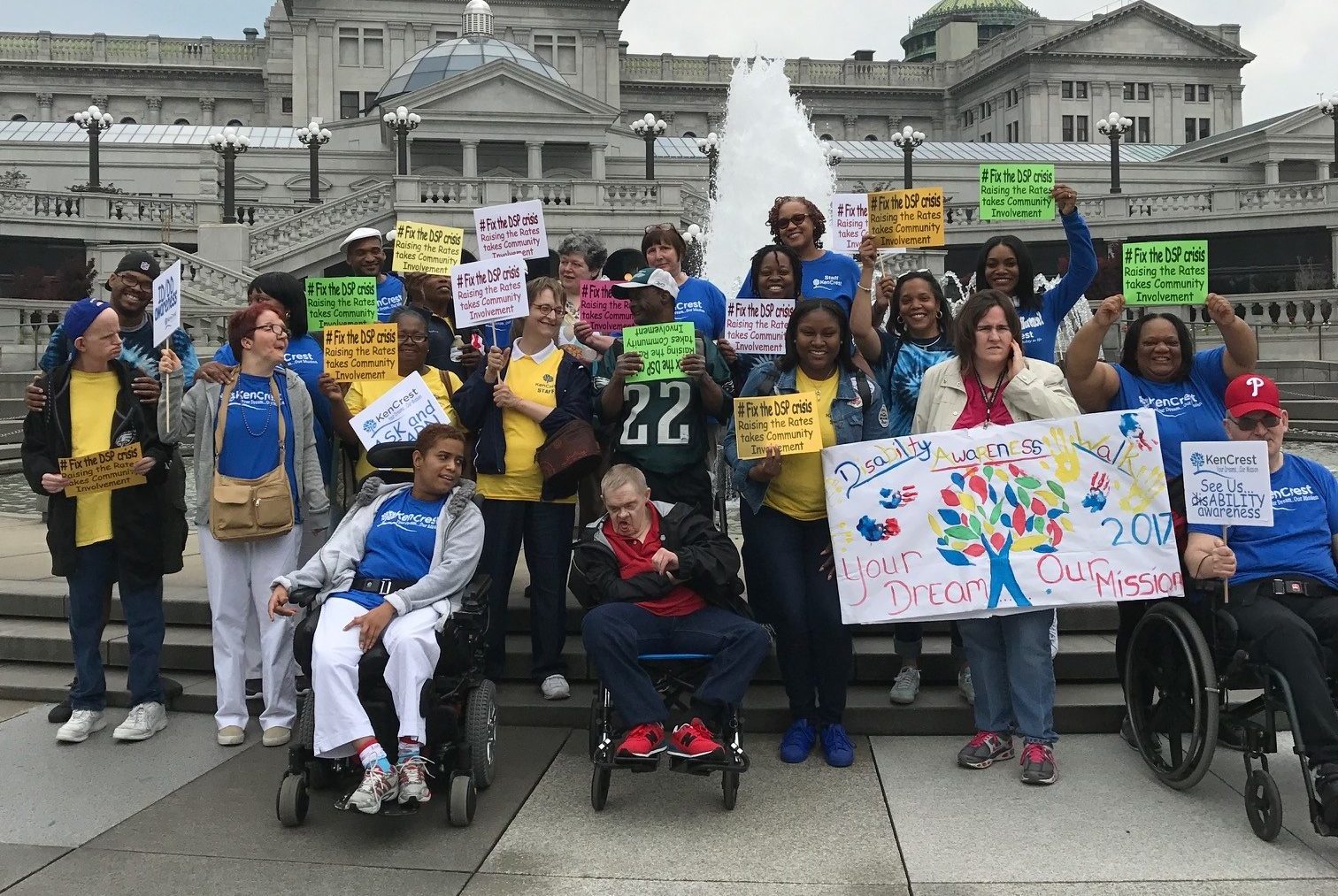 Group photo at Disability Awareness Walk 2017