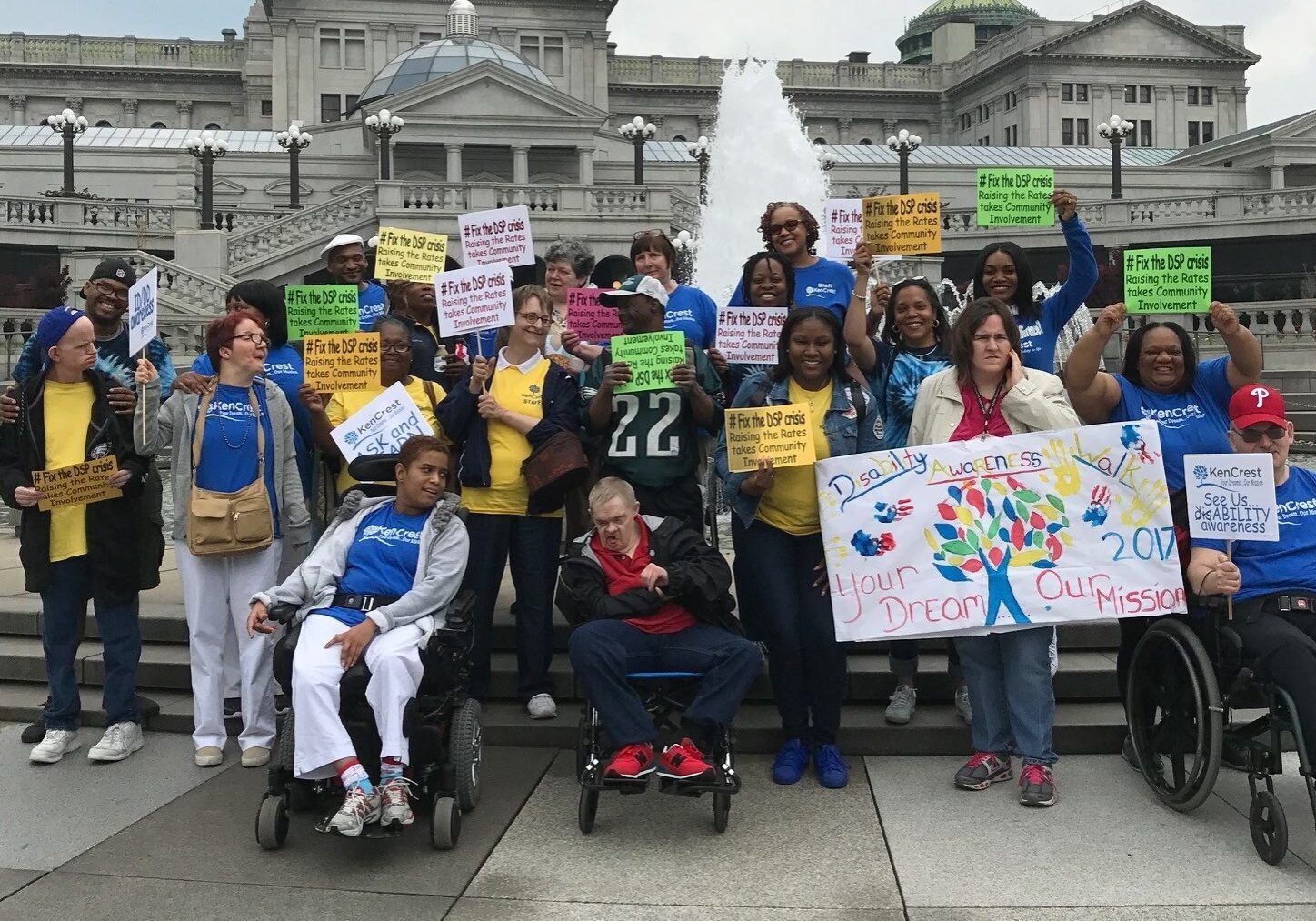 Group photo at Disability Awareness Walk 2017